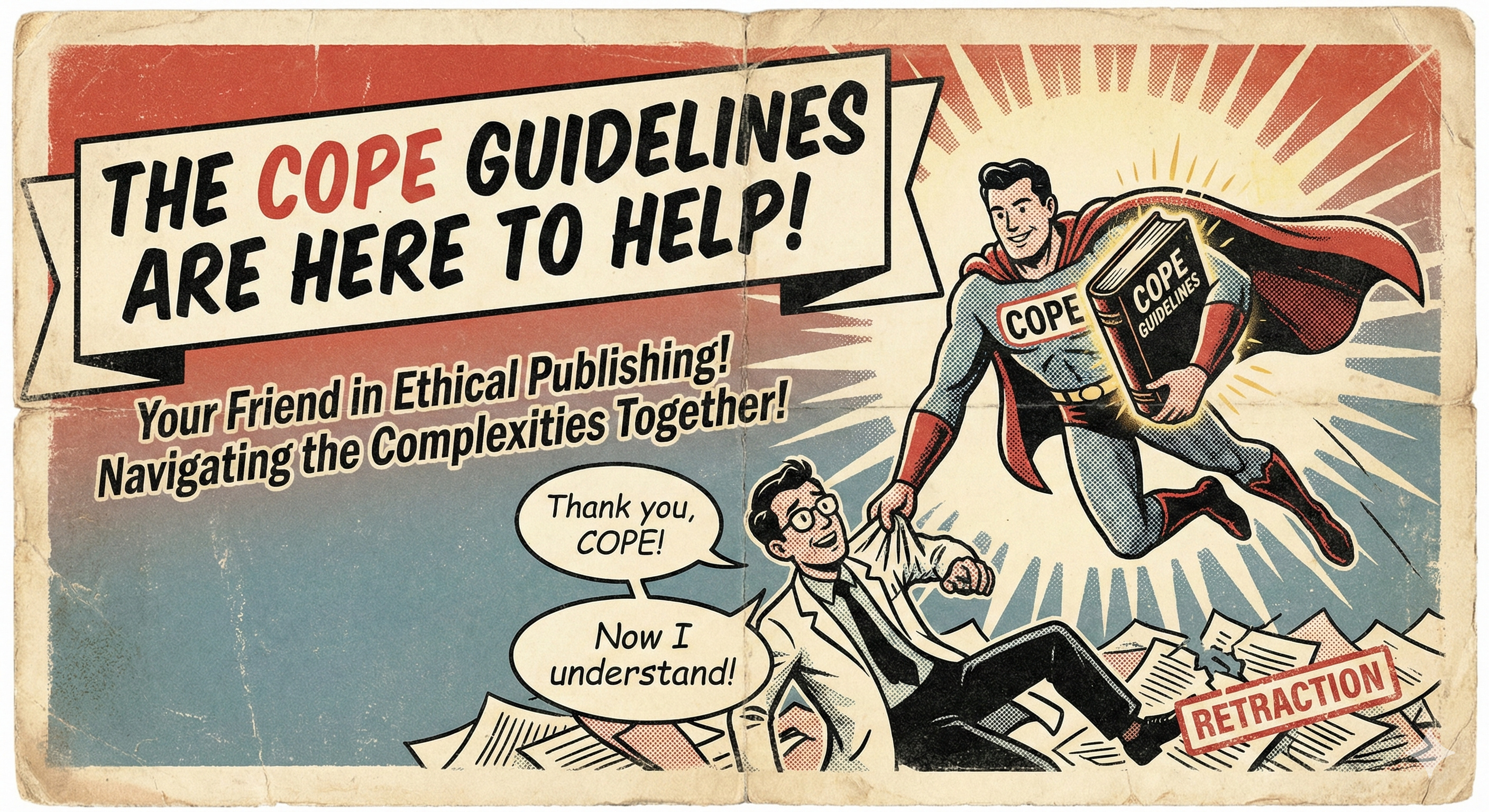 Superman figure representing COPE guidelines