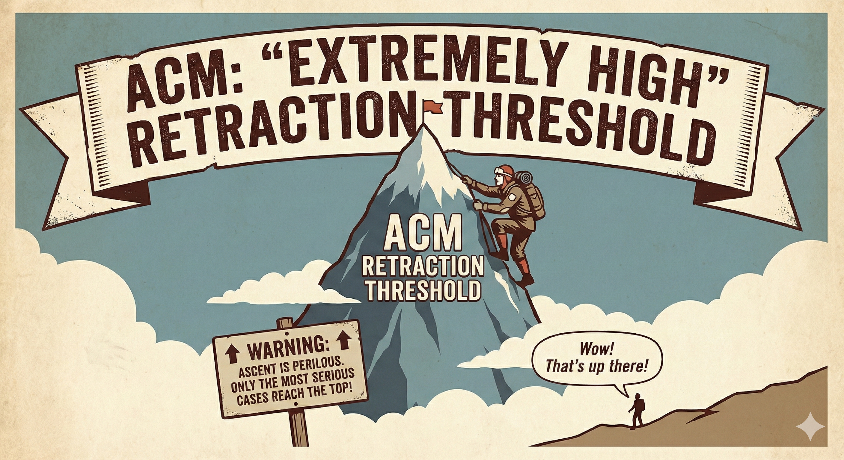 Mountain climber trying to reach the ACM 'Extremely High' Retraction Threshold